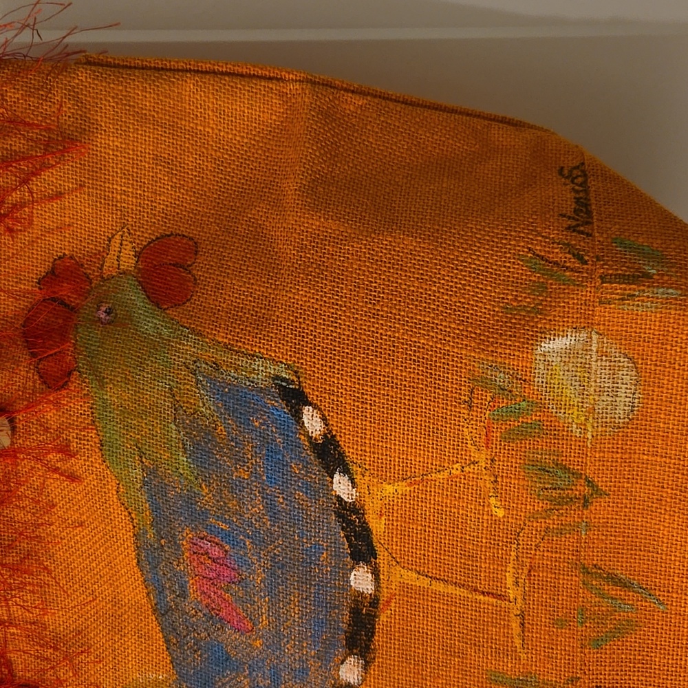 Colorful Rooster Design Tote Bag - Picture 2 of 12